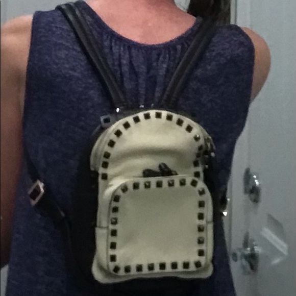 Valentino Garavani Rockstud Leather Backpack Purse main image 6
